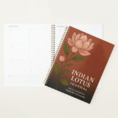 Indian Lotus Journal: Nature-Inspired Notebook for (Devant avec enveloppe)