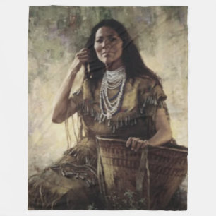 INDIAN MAIDEN FLEECE DEKEN