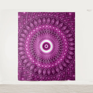 Indian Mandala roze Modern Stijlvolle Yoga Boho Sc Wandkleed