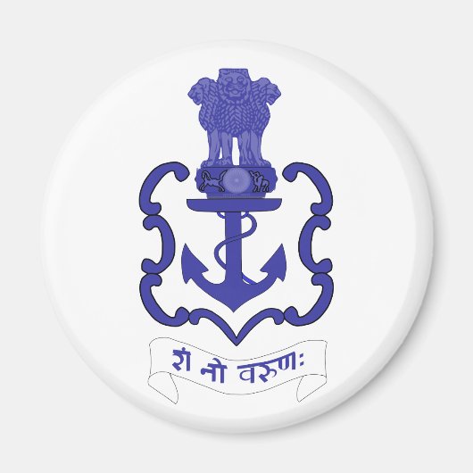 Indian Navy Crest, India Magneet (Voorkant)