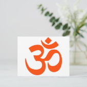 Indian Om Symbol Briefkaart (Staand voorkant)