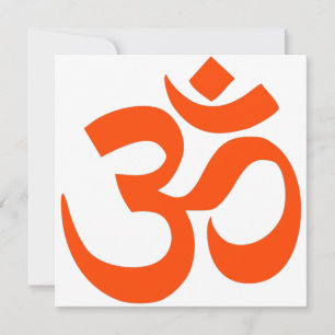 Indian Om Symbol Kaart