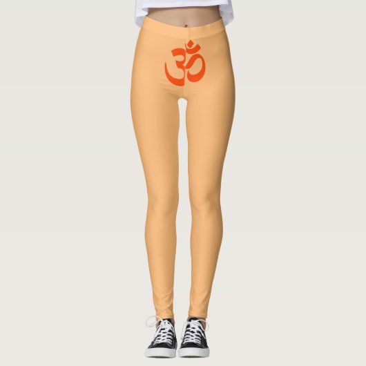 Indian Om Symbol Leggings (Voorkant)