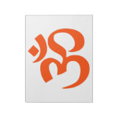 Indian Om Symbol Notitieblok (Gedraaid)