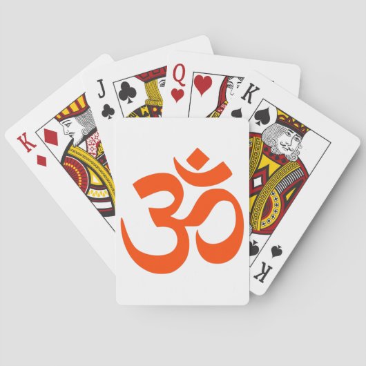 Indian Om Symbol Pokerkaarten (Achterkant)