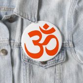 Indian Om Symbol Ronde Button 4,0 Cm (In situ)