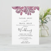 Indian Paisley Gold Faire-part de mariage (Debout devant)