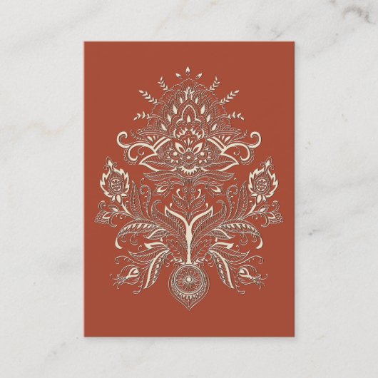 Indian Paisley II - Carte de visite (Devant)