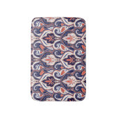 Indian Paisley: Naadloos bloemmedaillon. Badmat (Voorkant Verticaal)