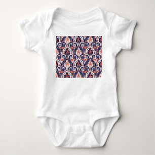 Indian Paisley: Naadloos bloemmedaillon. Romper