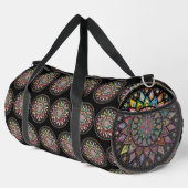Indian Rainbow Mandala Grand Duffel Sac (Coin droit)
