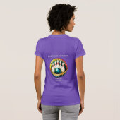 Indian River Vrouwen Witte Letter Slim Fit T-shirt (Achterkant volledig)