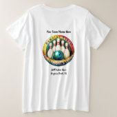 Indian RiverBLACK LETTRE T-shirt féminin plus tail (Design dos)