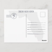 Indian Rocks Beach Florida Retro Sunset Souvenirs Briefkaart (Achterkant)