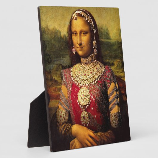 Indian Royal Monalisa - Tabletop Plaque with Easel (Côté)