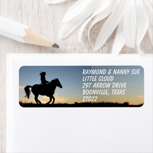 INDIAN SILHOUETTE ETIKET (Insitu)