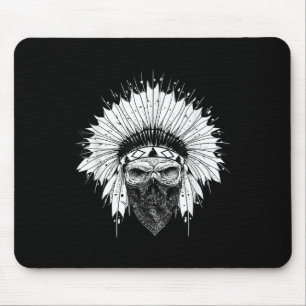 Indian Skull Rag, Indiaans Tattoo, Zany Br Muismat