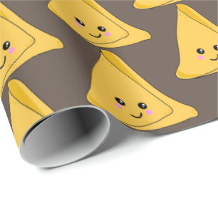 Indian Snack Samosa Cute Kawaii Food Patterted Cadeaupapier