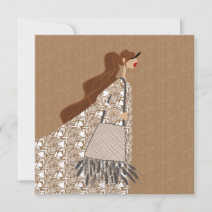 Indian Summer Boho Look Illustratie Kunstkaart Kaart