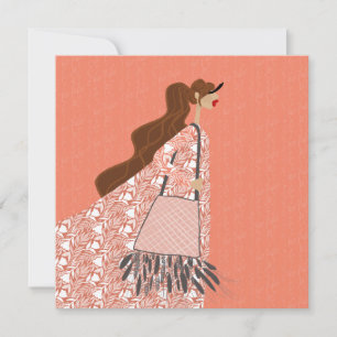 Indian Summer Boho Look Illustratie Kunstkaart Kaart