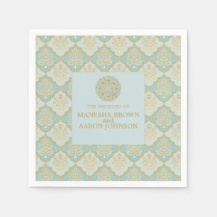 INDIAN TURQUOISE - Wedding Cocktail Napkin Servet