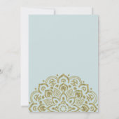 Indian Turquoise - Wedding Invite Kaart (Achterkant)