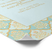 INDIAN TURQUOISE - Wedding Poster (Coin)