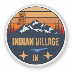 Indian Village, Indiana Sticker