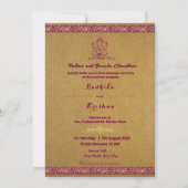 Indian wedding Ganesha luxury hindu invitation (Dos)