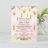 Indian Wedding Haldi Ceremony Invitations  (Debout devant)