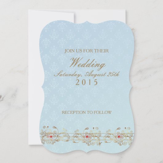 Indian Wedding II - Uitnodiging Kaart (Achterkant)