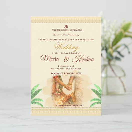 Indian Wedding Invitation (Debout devant)