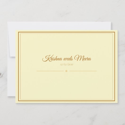 Indian Wedding Invitation (Dos)