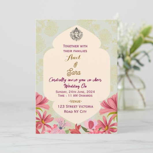 Indian Wedding Invitations  (Debout devant)