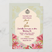 Indian Wedding Invitations (Devant / Derrière)
