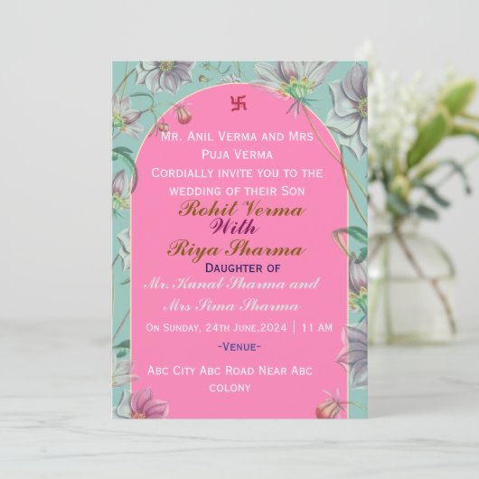 Indian Wedding Invitations  (Debout devant)