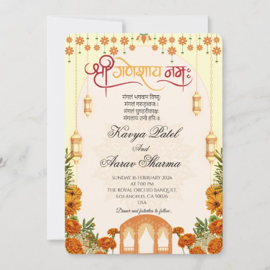 Indian Wedding Invitations for USA (Devant)