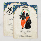 Indian Wedding Invitations for USA (Devant / Derrière)