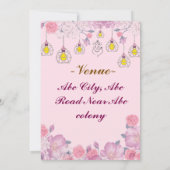 Indian Wedding Invitations  Kaart (Achterkant)