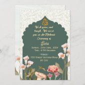 Indian Wedding Mehendi Ceremony Invitations  (Devant / Derrière)