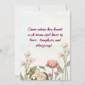 Indian Wedding Mehendi Ceremony Invitations  Kaart (Achterkant)