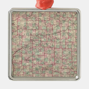 Indiana 8 metalen ornament