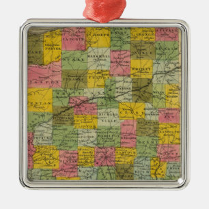 Indiana 9 metalen ornament