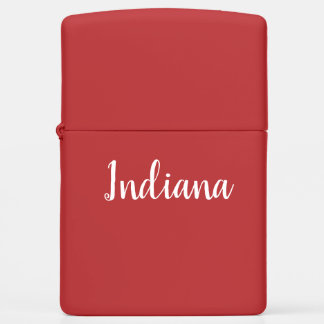 "Indiana" aansteker met rode en witte zippo