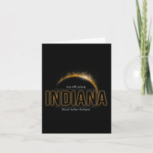 Indiana Amerika April 2024 Pad van Totality Solar Kaart