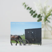 Indiana Amish Land Briefkaart (Staand voorkant)
