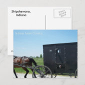 Indiana Amish Land Briefkaart (Voorkant / Achterkant)