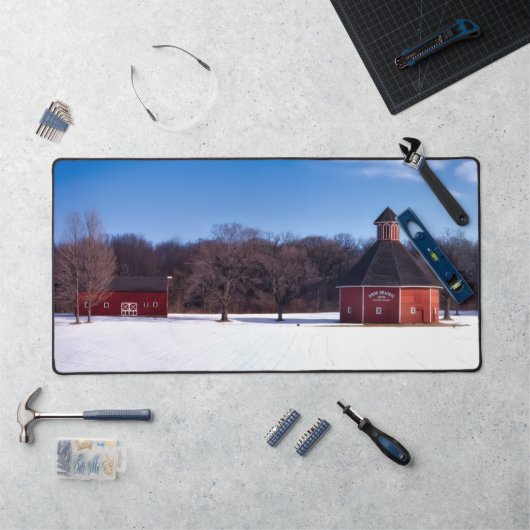 Indiana Barn Boerderij Life Desk Mat (Werkstation)