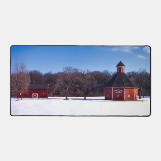Indiana Barn Farm Life Desk Mat (Recto)