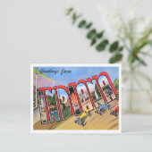 Indiana  Big Letters Briefkaart (Staand voorkant)